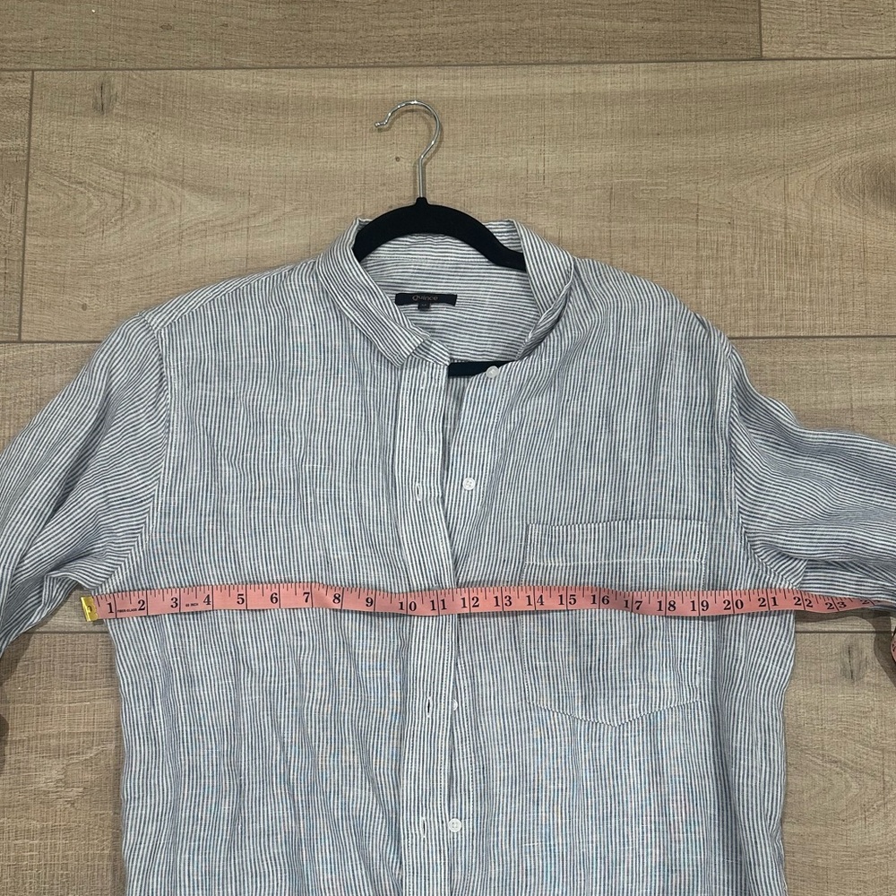 Quince~EUC~100% European Linen Shirt Dress~ - Picture 5 of 5
